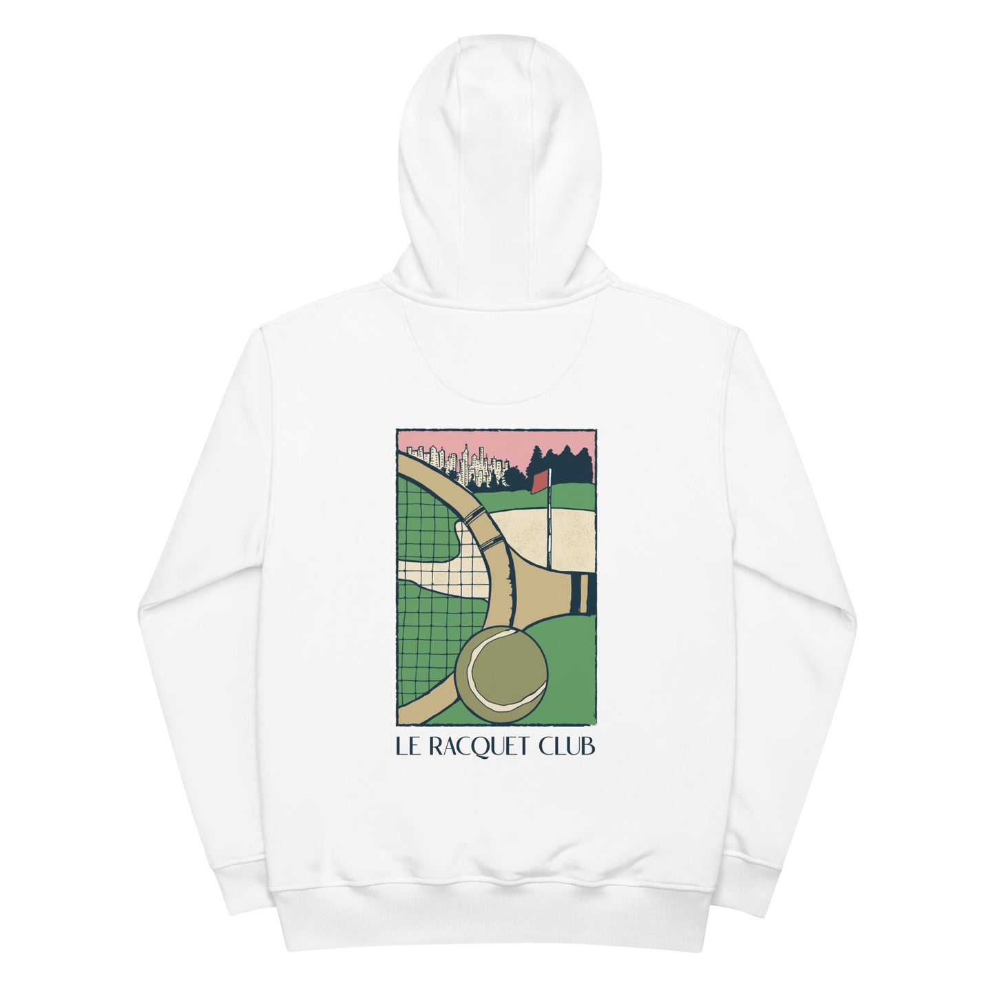white organic hoodie